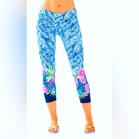 Lilly Pulitzer Luxletic LETS MANGO JOLENE LEGGINGS - Picture 1 of 7
